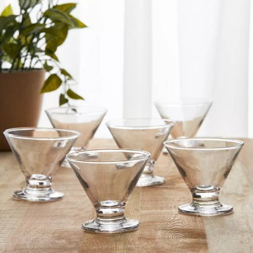 Klear 6-piece Glass Dessert Bowl - 225 ml